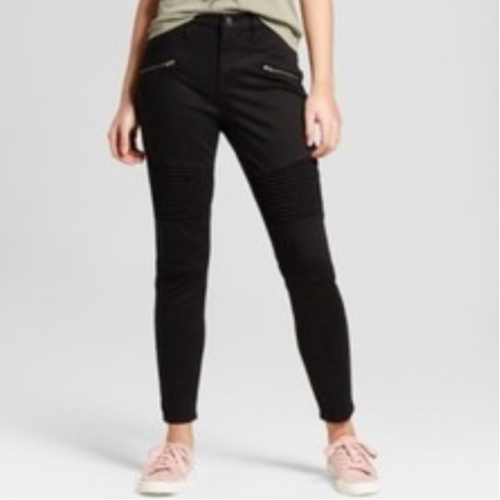 Mossimo Women's High Waisted Moto Style Jegging